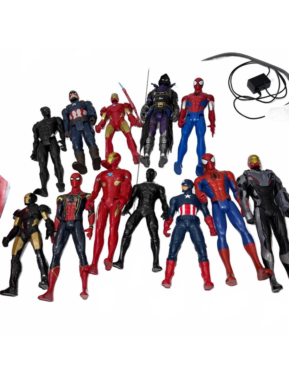 Marvel Titan Hero 12 Inch Action Figure Lot of 22 Iron Man Spider-Man Thanos